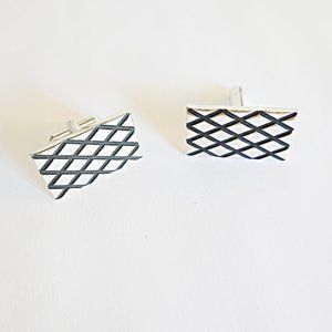 Silver Black Cufflinks